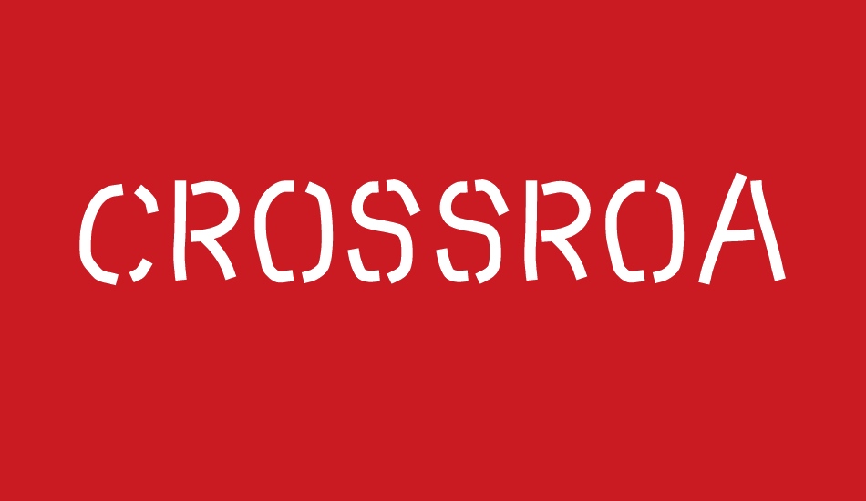 Crossroads font big