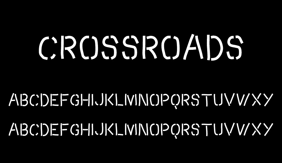 Crossroads font