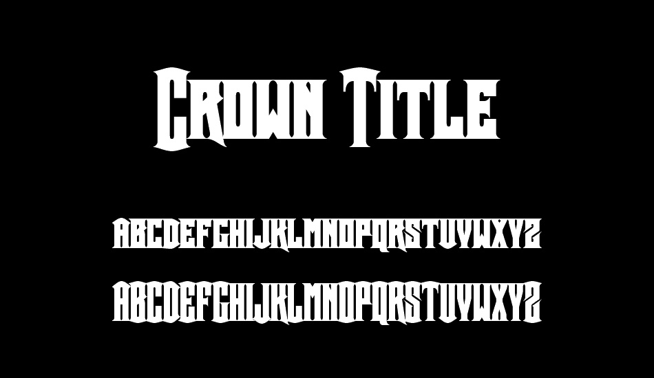 Crown Title font