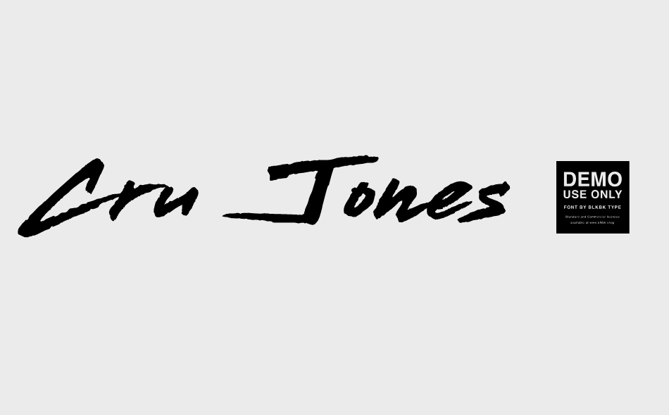 Cru Jones font big