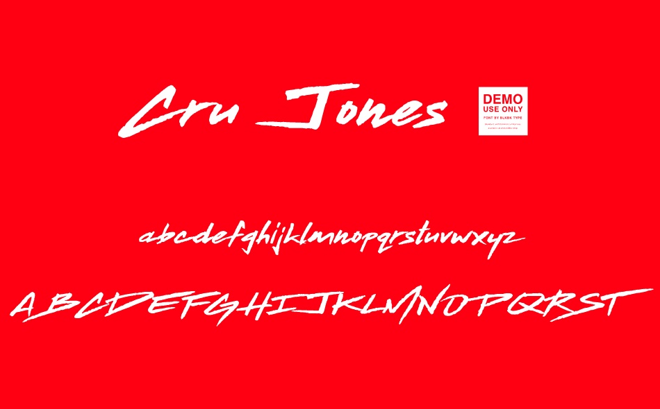 Cru Jones font