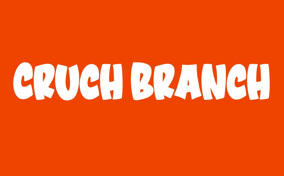 Cruch Branch font big