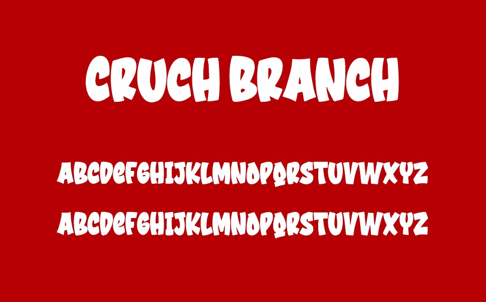 Cruch Branch font