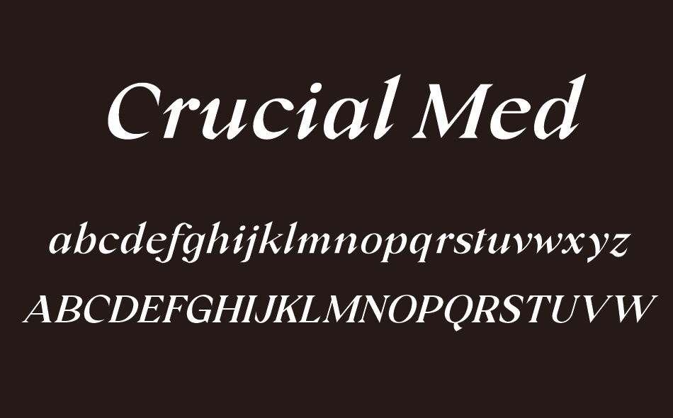 Crucial font