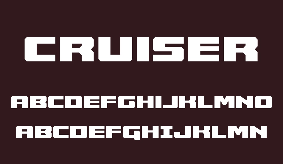 Cruiser Fortress font