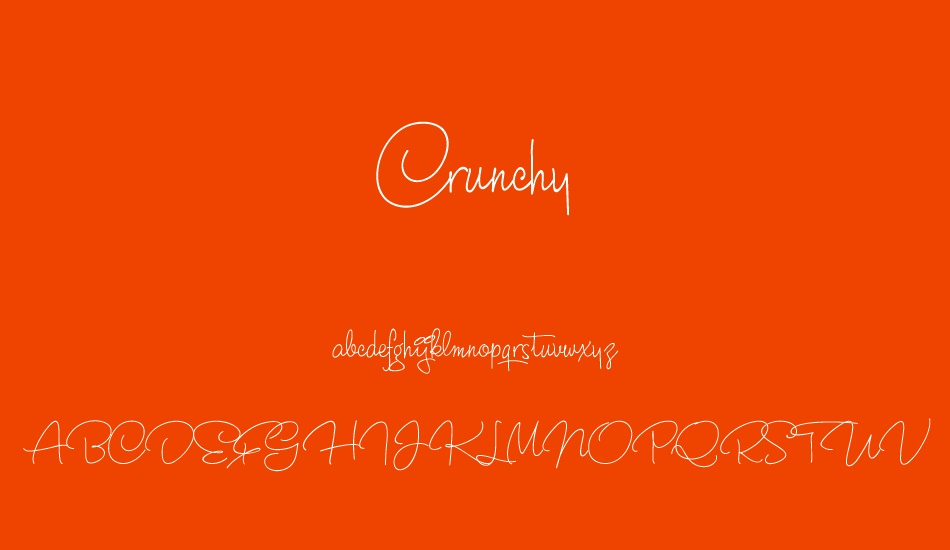 crunchy-personal-use-only font