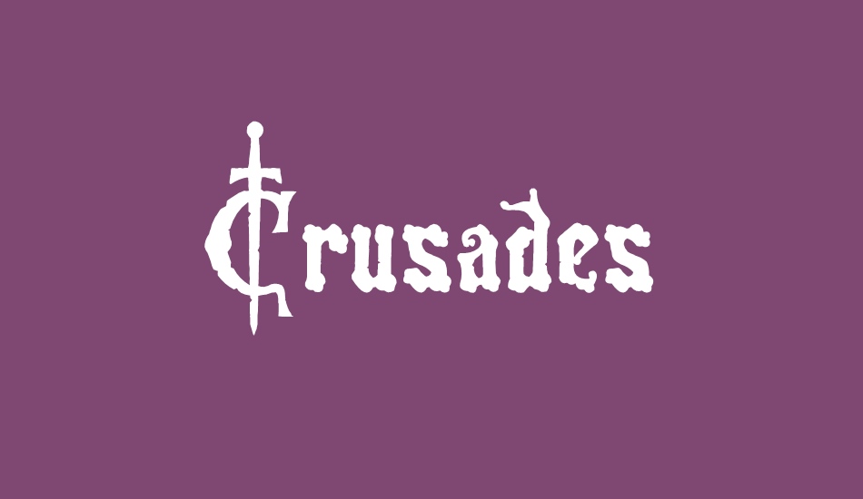 Crusades font big