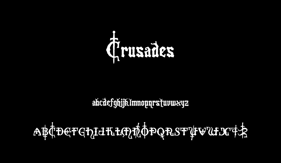 Crusades font