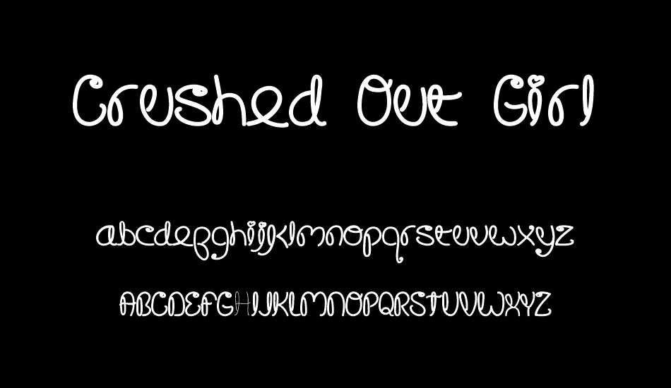 Crushed Out Girl font
