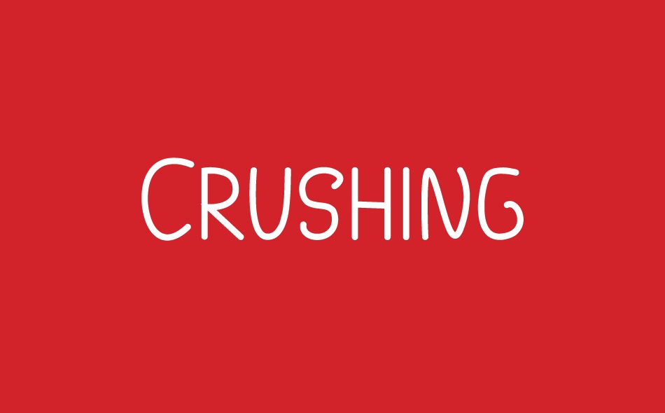 Crushing font big