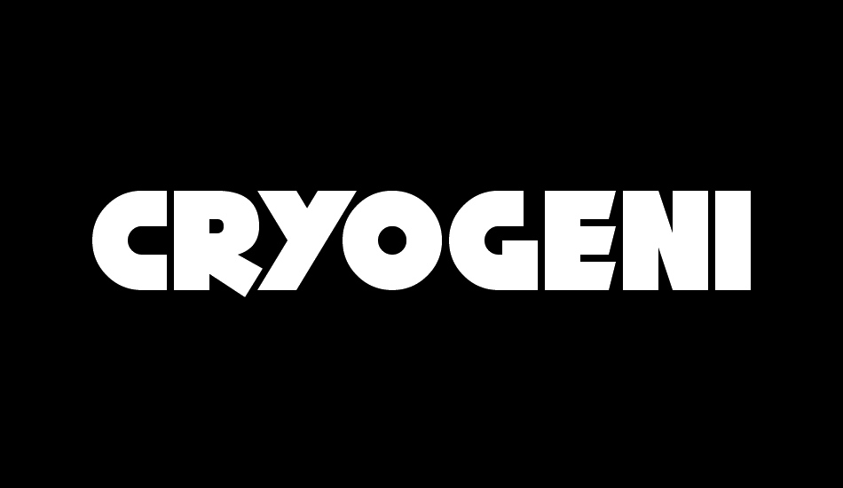 Cryogenix font big