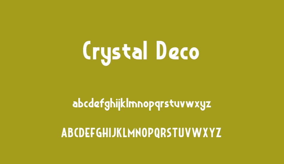 Crystal Deco font