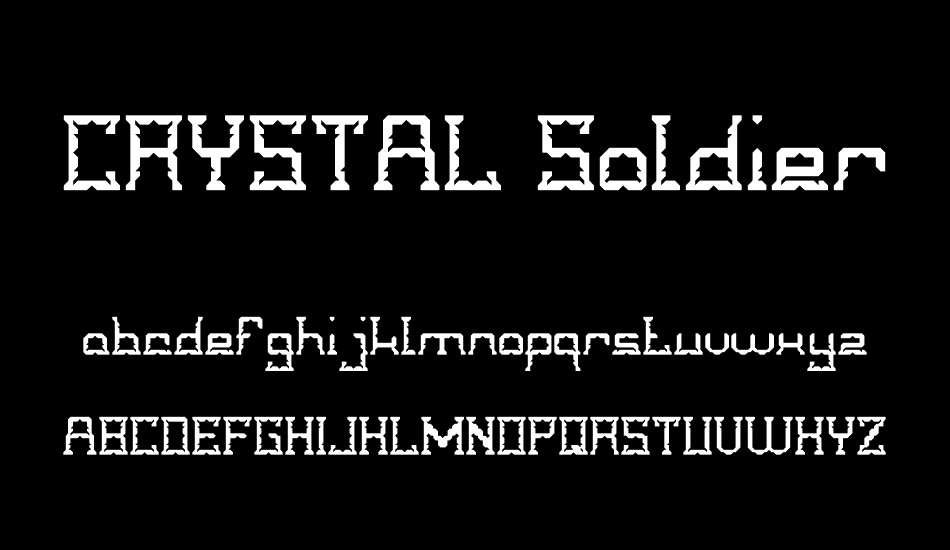 CRYSTAL Soldier font