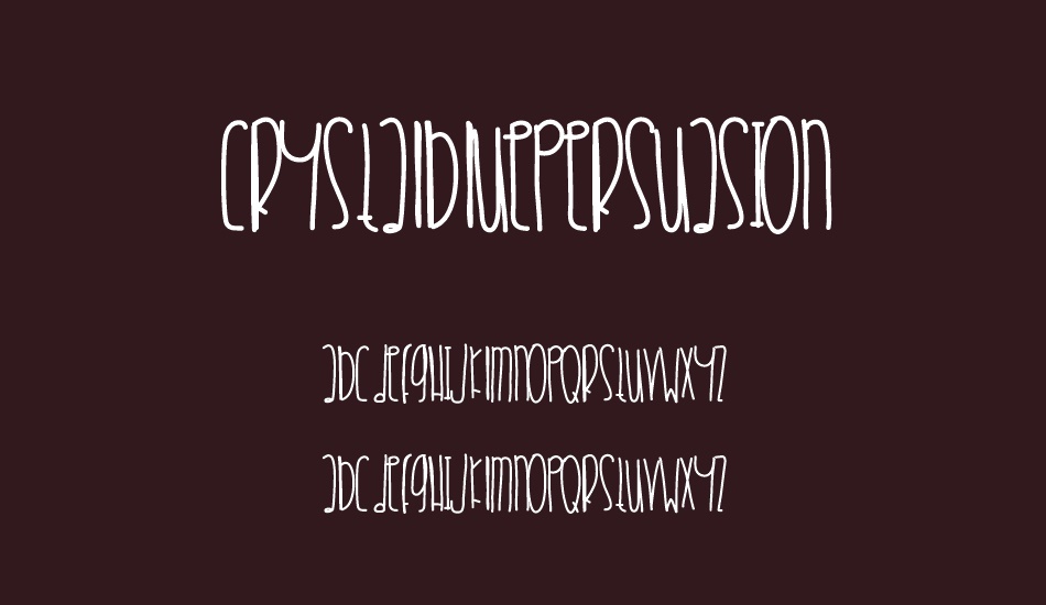 CrystalBluePersuasion font