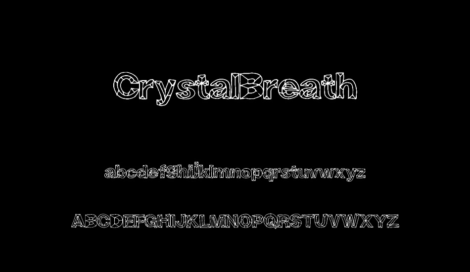 CrystalBreath font