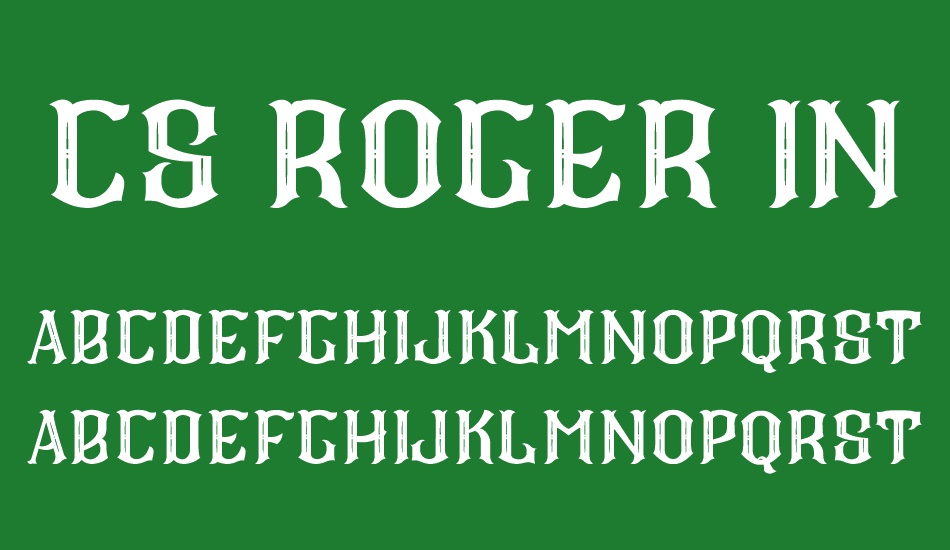 CS Roger Inner font