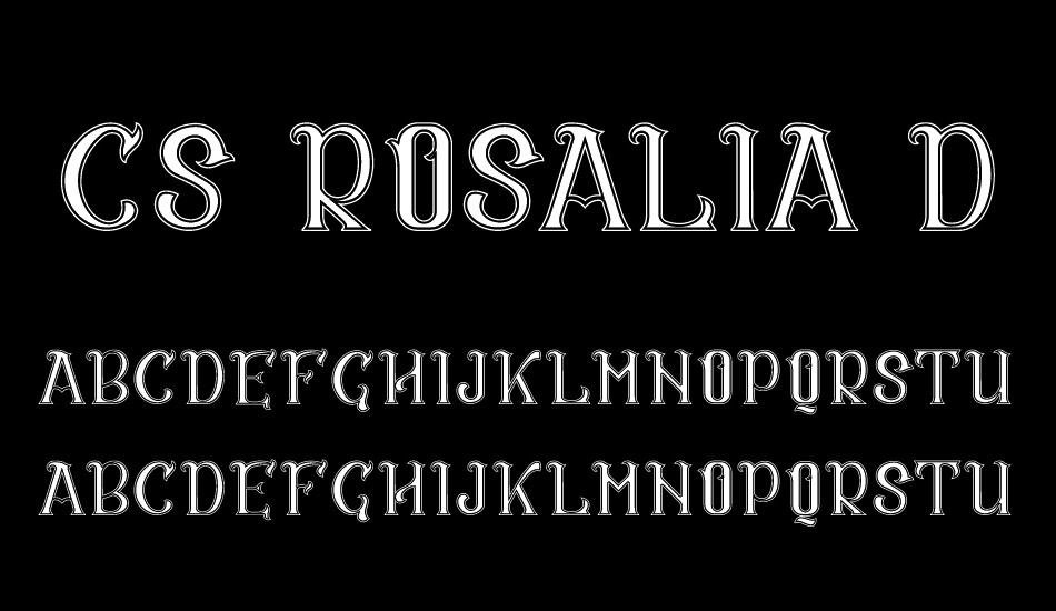 CS Rosalia Dropline font