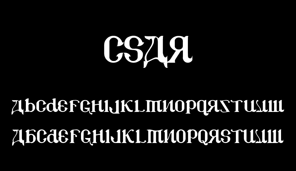 CSAR font
