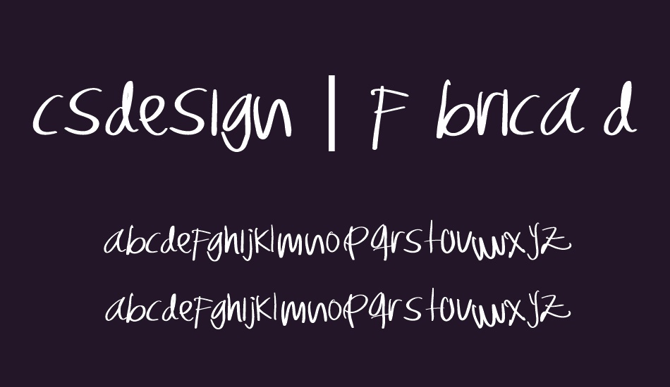 CSDESIGN | Fábrica de ideas font