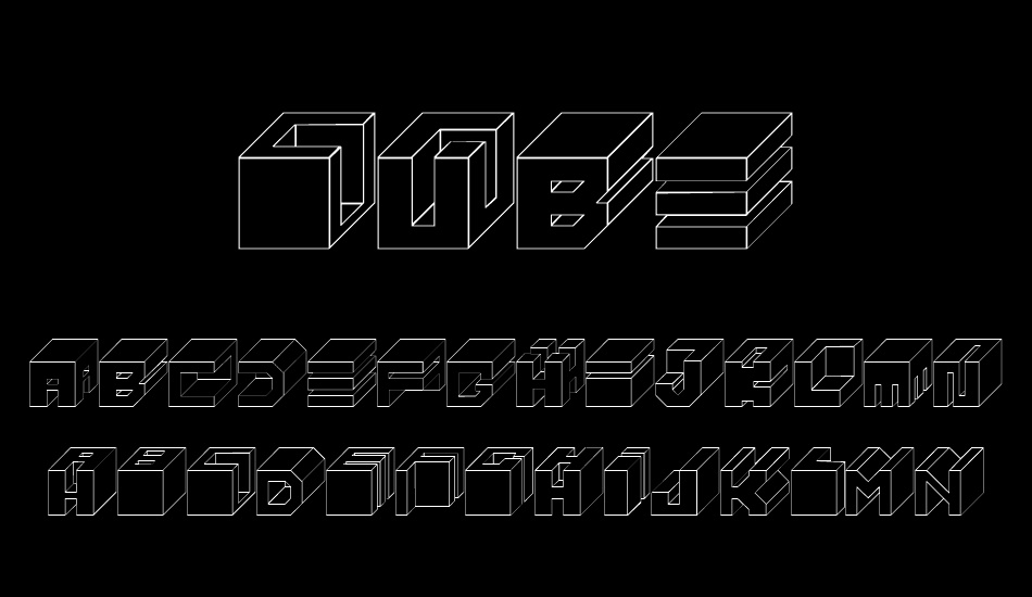 Cube font