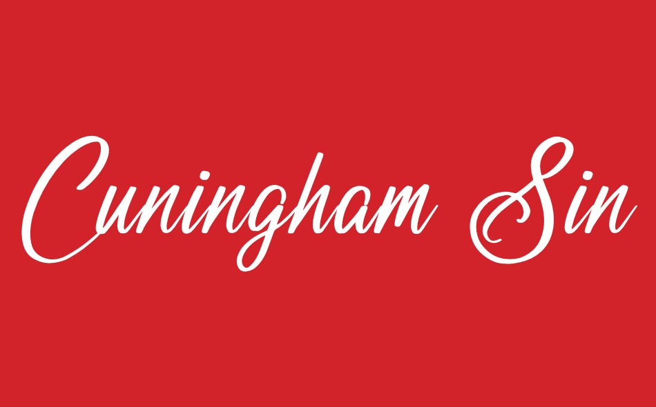 Cuningham Singleton font big