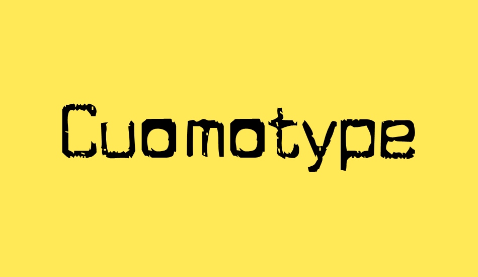 Cuomotype font big