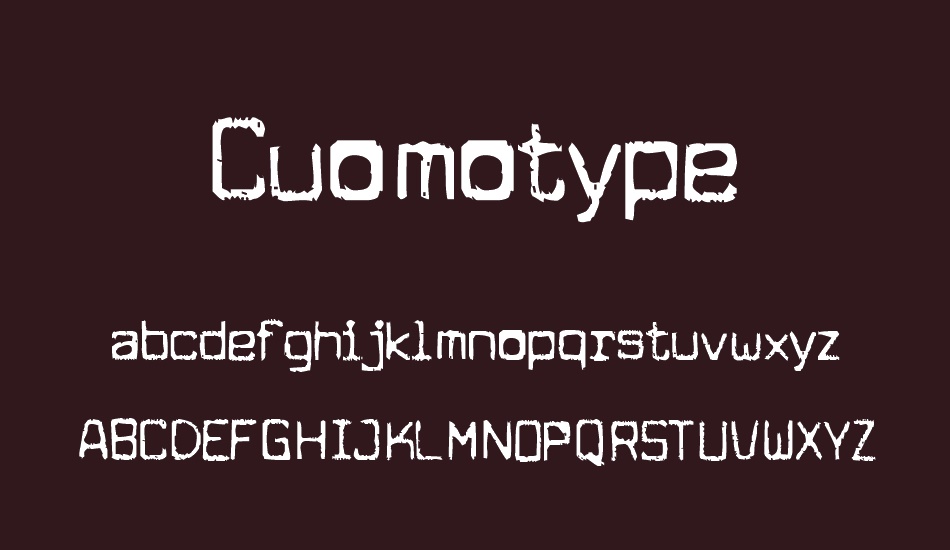 Cuomotype font
