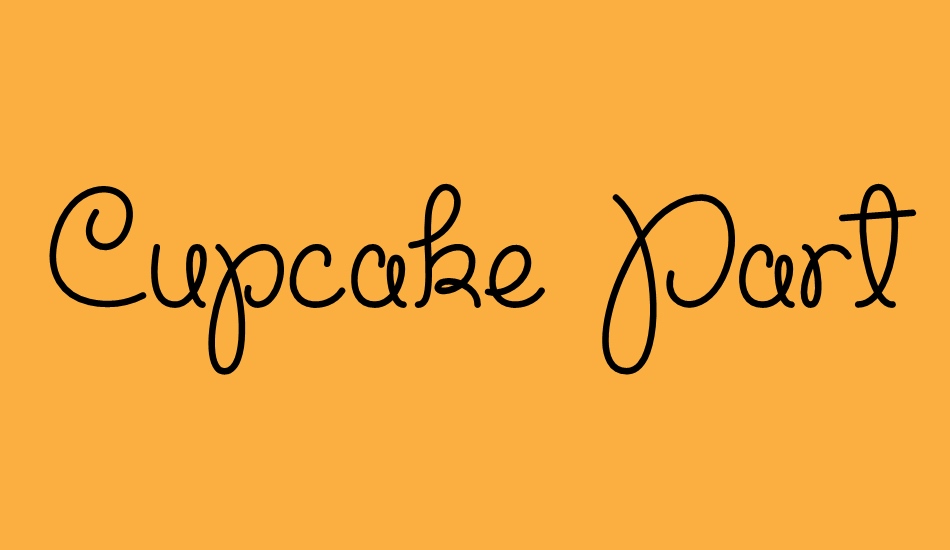 cupcake-party-demo font big