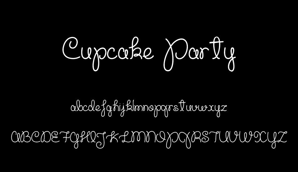 cupcake-party-demo font