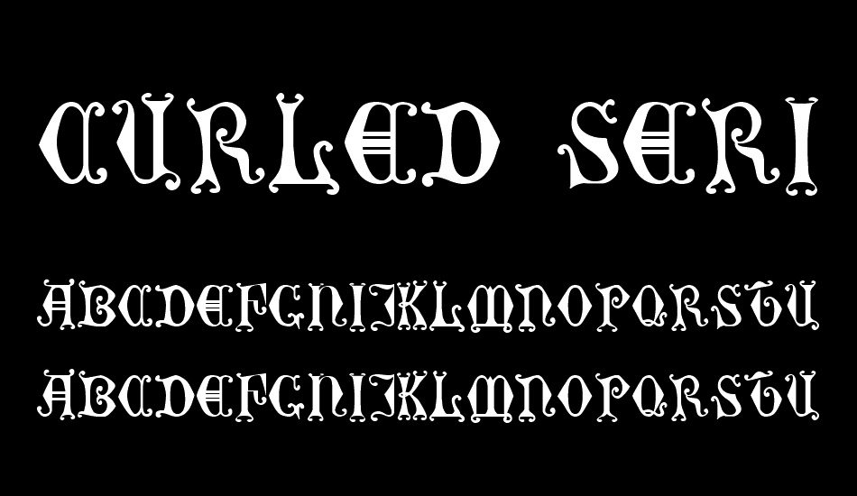 Curled Serif font