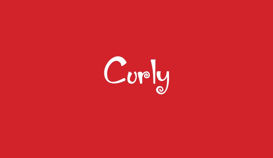 Curly font big