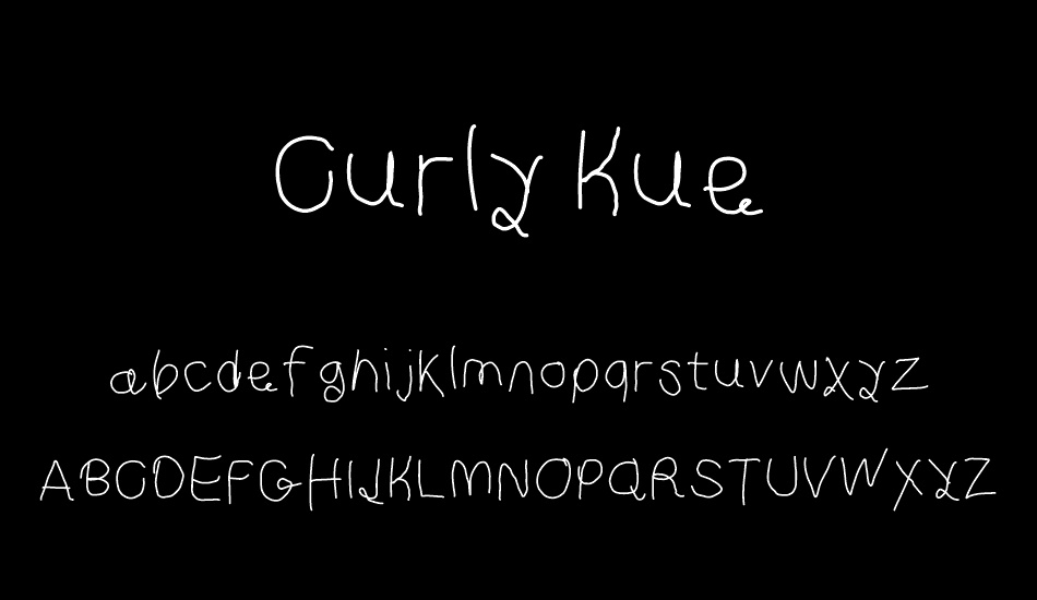 Curly Kue font
