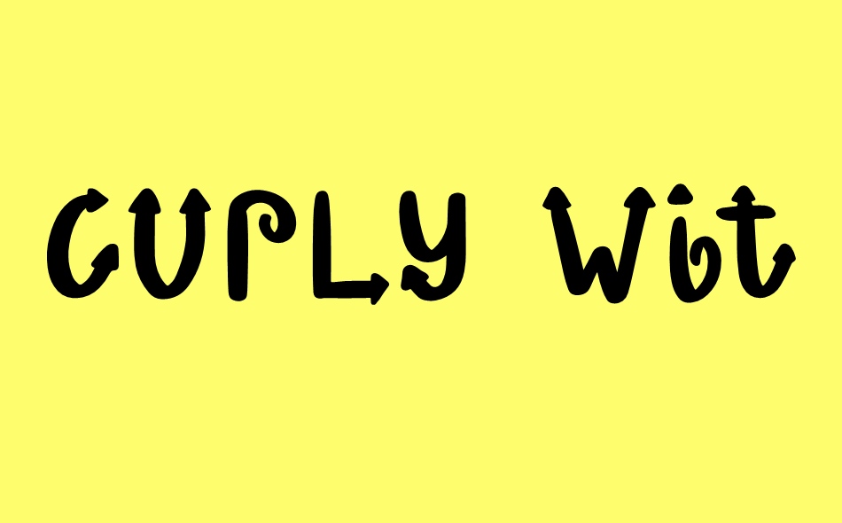 Curly Witch font big