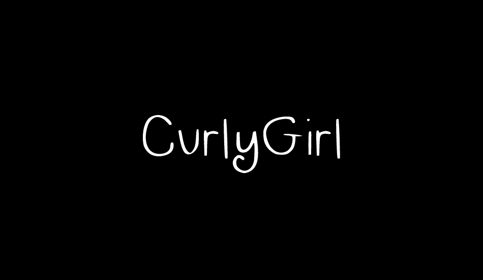 CurlyGirl font big