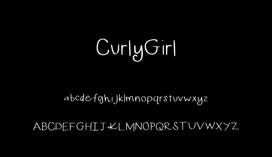 CurlyGirl font