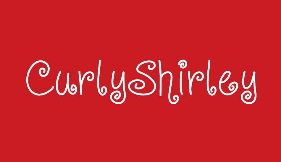 CurlyShirley font big