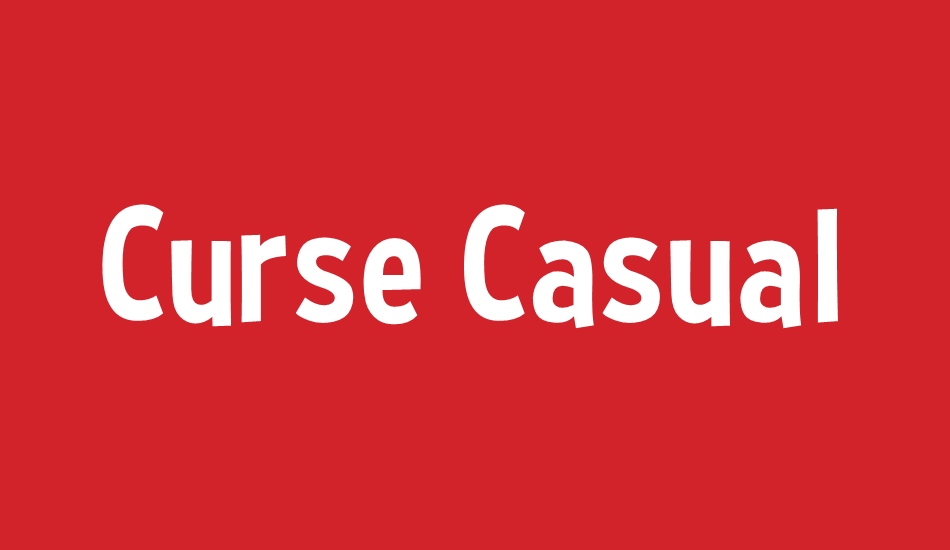 Curse Casual font big