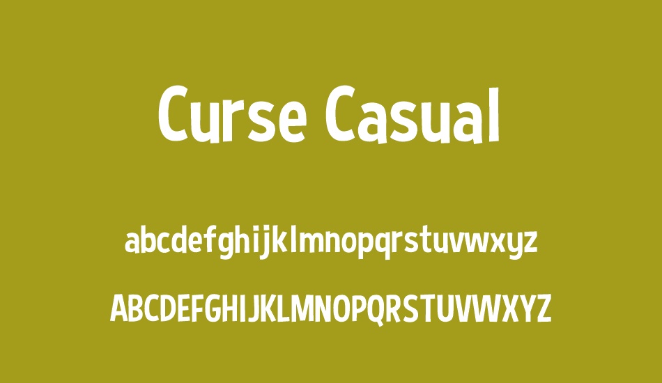 Curse Casual font