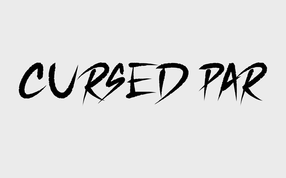 Cursed Parade font big