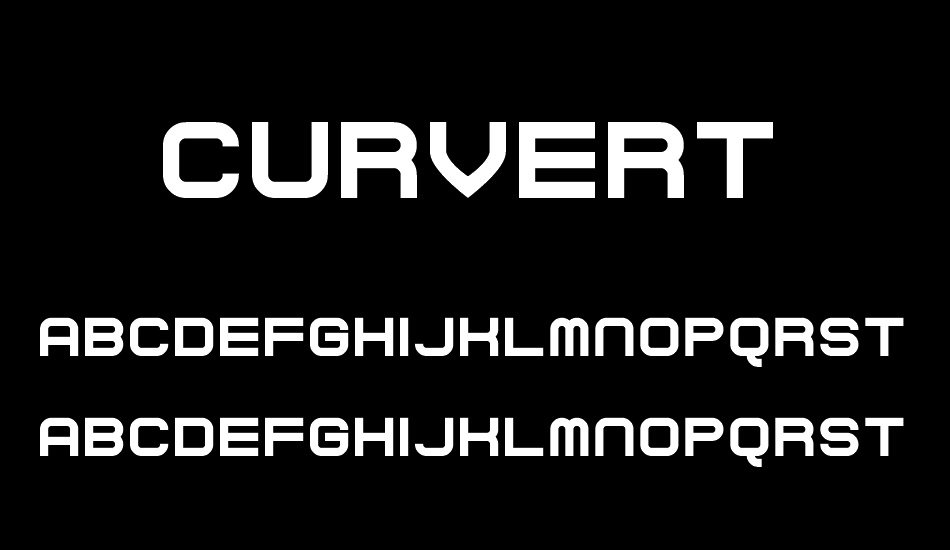 Curvert font