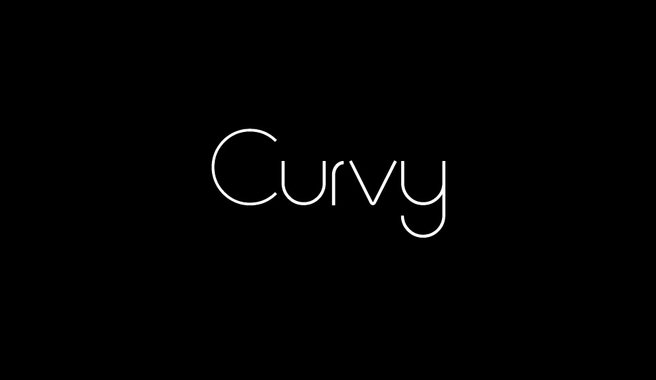 Curvy font big