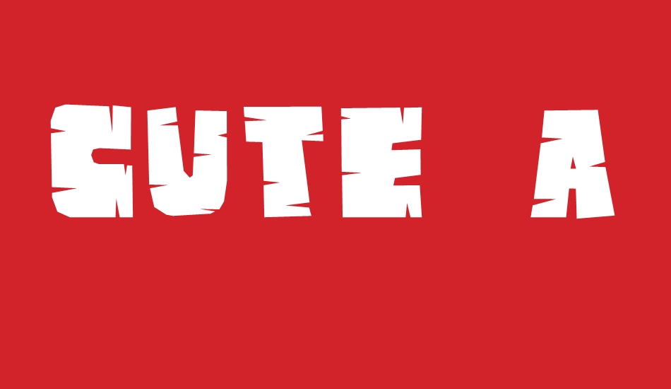 CUTE ANIMAL font big