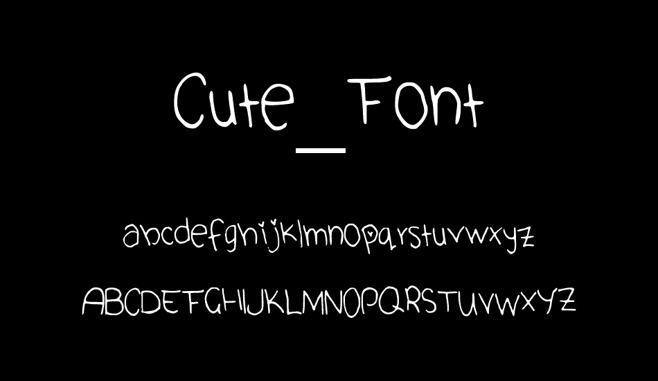 Cute_Font font
