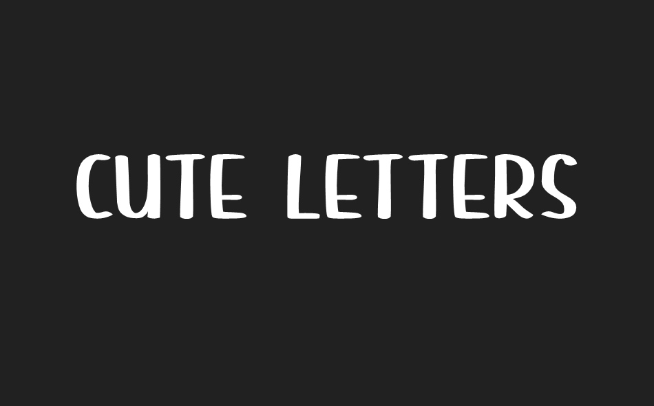 Cute Letters font big