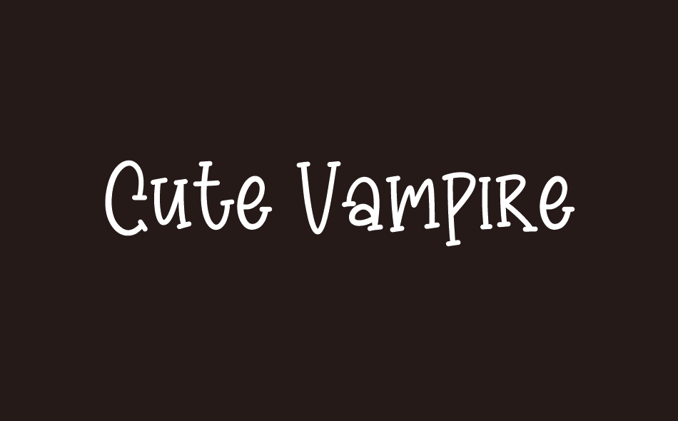 Cute Vampire font big
