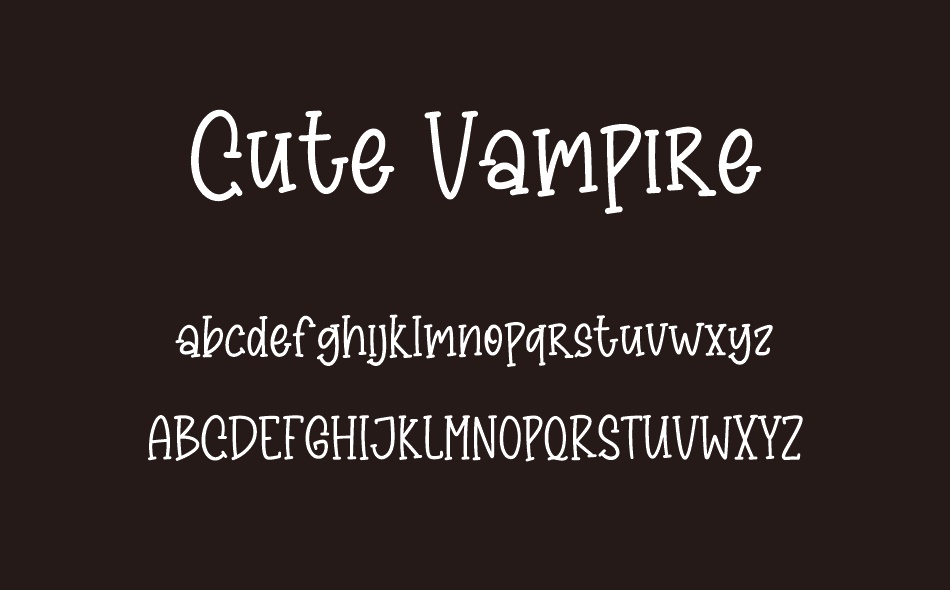 Cute Vampire font