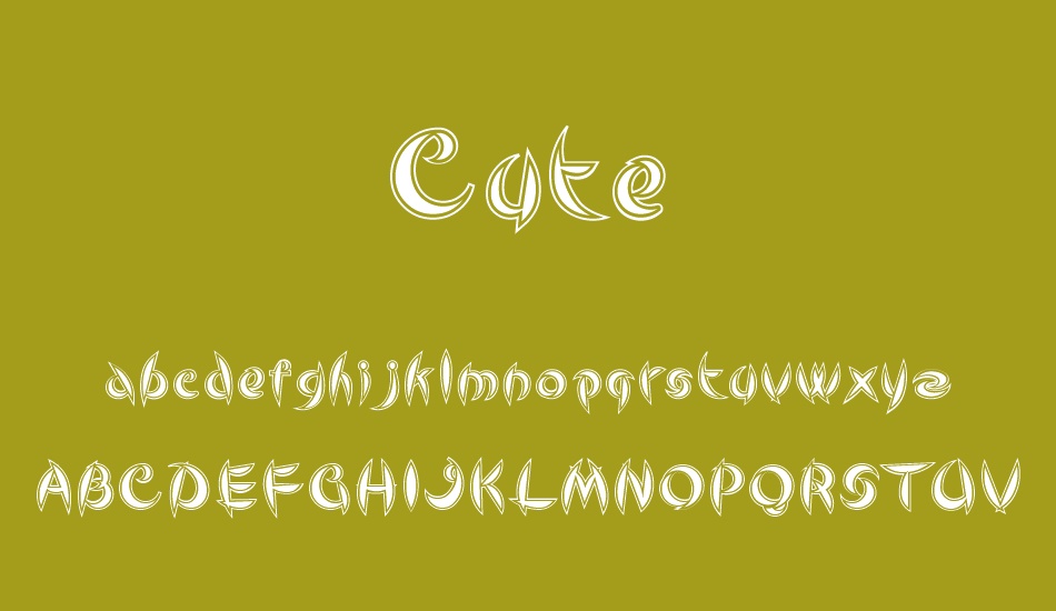 Cute font