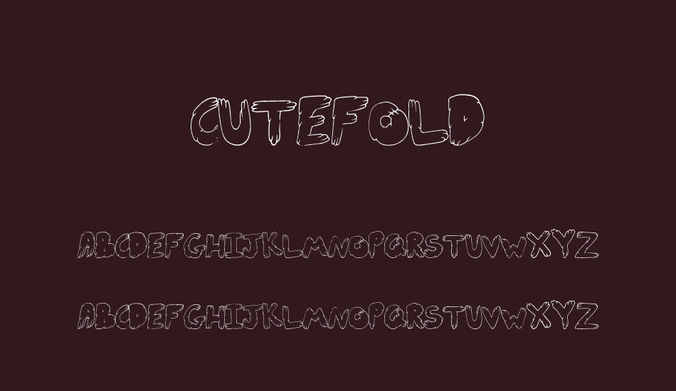 CuteFold font