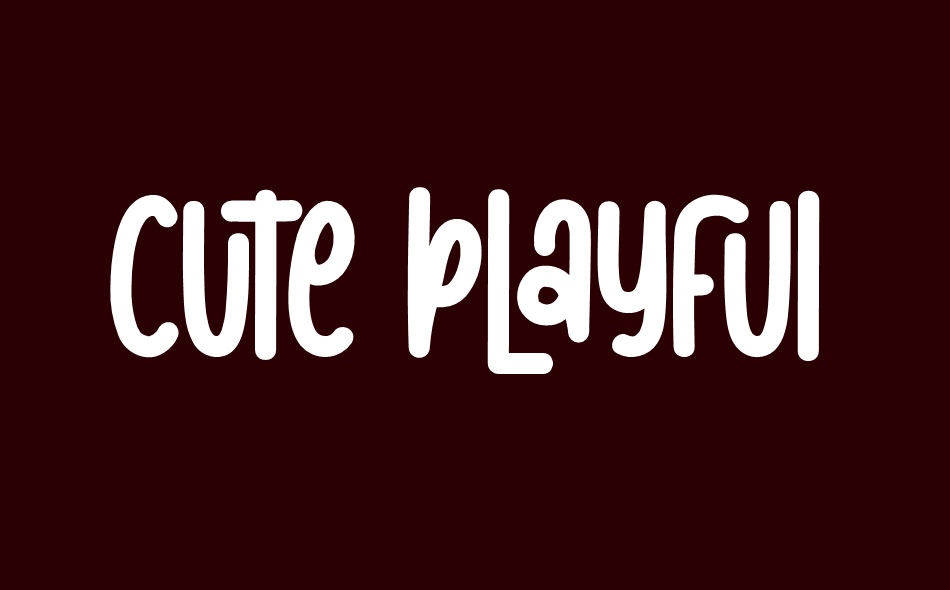 Cute Playful font big