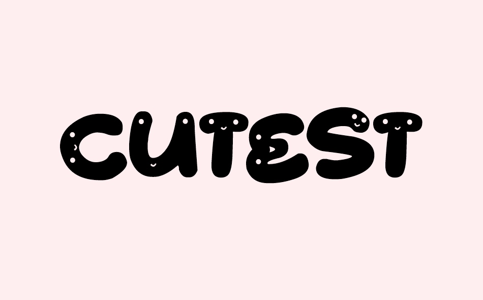 Cutest Things font big